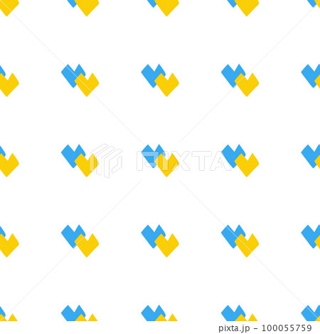 Seamless pattern with shape hearts Ukraine Seamless pattern with shape hearts Ukraine 100055759