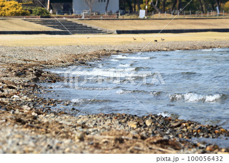 なぎさ公園 サンシャインビーチの波打ち際 なぎさ公園 サンシャインビーチの波打ち際 100056432