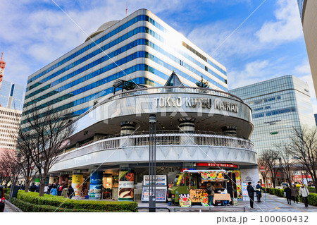 東京　千代田区　有楽町の都市風景　東京交通会館 100060432