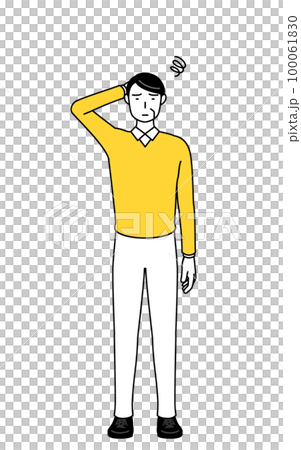 Senior / middle-aged man who retired from retirement 100061830