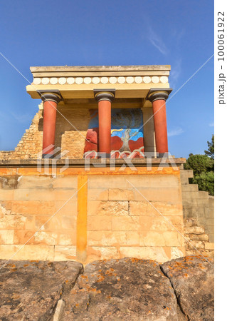 Knossos, Crete ruins of the Minoan Palace, Greece 100061922