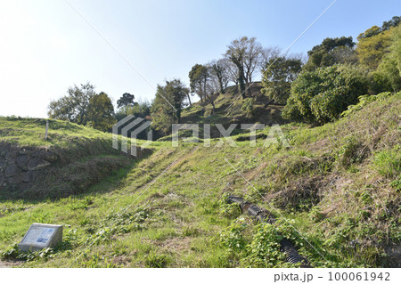 日野江城　二の丸に残る階段遺構 100061942