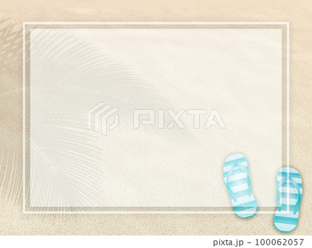 浜辺 暑中見舞い 背景素材 浜辺 暑中見舞い 背景素材 100062057