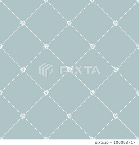 Seamless Geometric Vector Pattern With Dotted Rhombuses 100063717