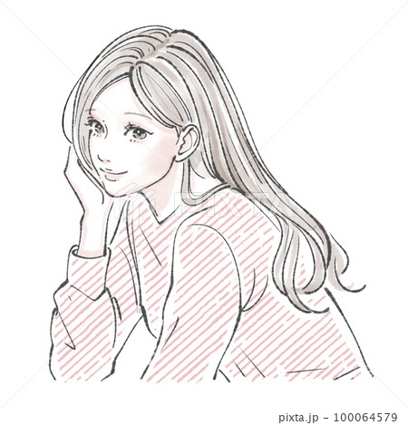 女性のイラスト素材のイラスト素材 [100064579] - PIXTA