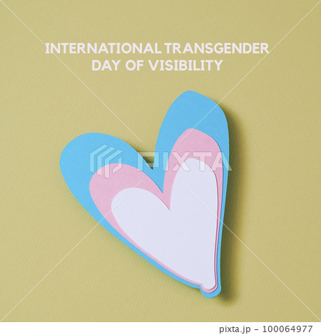 heart and text transgender day of visibility 100064977