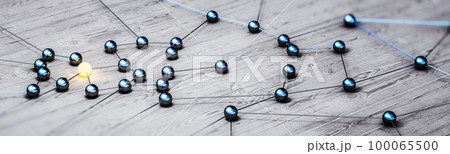 Connection development innovation. Business research target clie 100065500