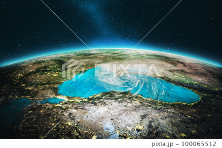 Cyclone - Black sea. Elements of this image furnished by NASA 100065512