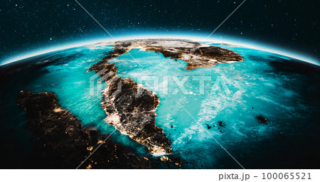 Planet Earth - Malaysia. Elements of this image furnished by NASA 100065521