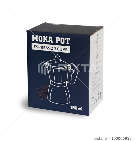 Packaging moka pot ,coffee maker three cup size . 100066956