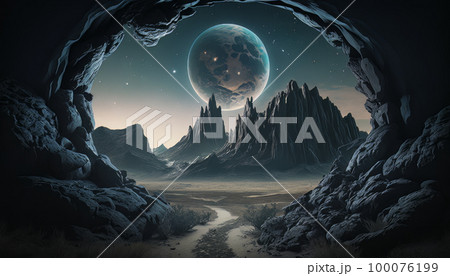 Alien landscape. 100076199