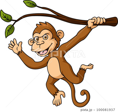 cute little monkey cartoon