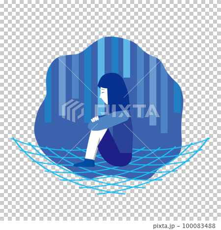 セーフティーネットのイメージイラスト 100083488