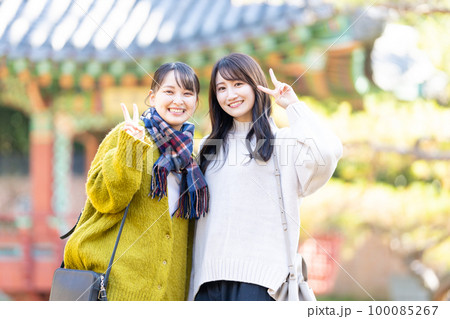 女子旅 旅行 若い女性 女子旅 旅行 若い女性 100085267