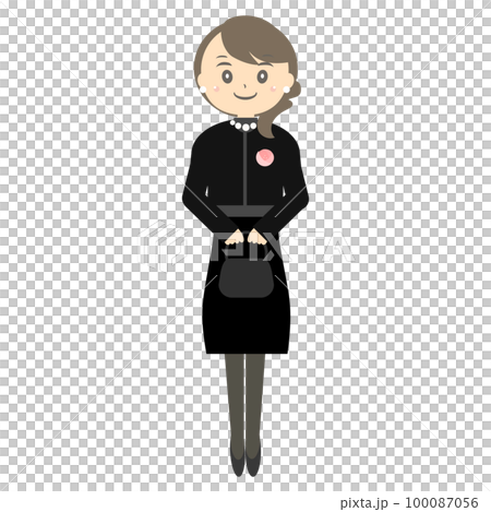 卒業式の母親 100087056