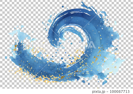 Image material: Image illustration of brush touch wave Image material: Image illustration of brush touch wave 100087713