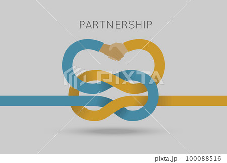 Partnership concept vector illustration in flat style. Partnership concept vector illustration in flat style. 100088516