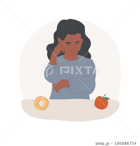 Making healthy choice isolated cartoon vector...のイラスト素材 [100088754] - PIXTA