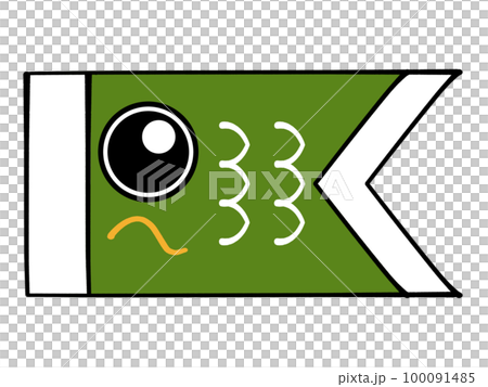 子どもの日の鯉のぼりイラスト素材 100091485