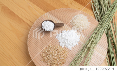 米粉イメージ｜米粉・白米・玄米・稲穂 100092214