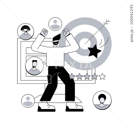 Lead scoring abstract concept vector illustration. Lead management, marketing statistics software, predictive scoring, analytics automation service, digital promo campaign abstract metaphor. Lead scoring abstract concept vector illustration. Lead management, marketing statistics software, predictive scoring, analytics automation service, digital promo campaign abstract metaphor. 100092295