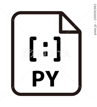 ファイル形式 ベクターアイコンイラスト / py , Python 100092962