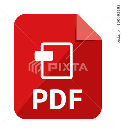 ファイル形式 ベクターアイコンイラスト / PDF ファイル形式 ベクターアイコンイラスト / PDF 100093193