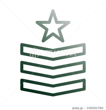 military icon green white style illustration vector army element and symbol perfect. 100093760