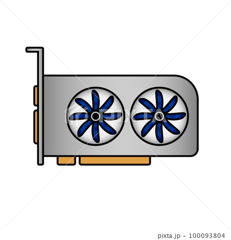 Graphic card icon. 100093804
