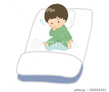 おねしょした男の子 おねしょした男の子 100094351