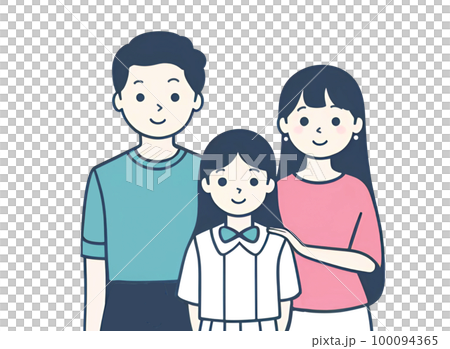 家族のイラスト素材 100094365
