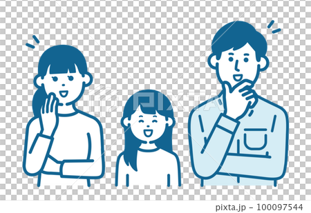 Convinced parent and child Convinced parent and child 100097544