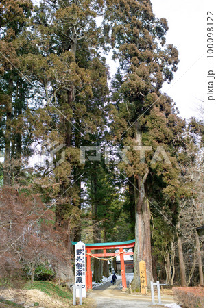 中尊寺鎮守白山神社 門杉 岩手県 中尊寺鎮守白山神社 門杉 岩手県 100098122