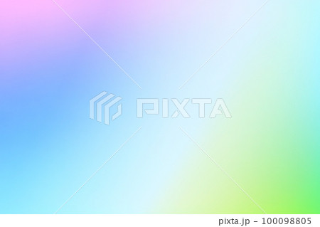 カラフルな背景 青、緑、ピンクのグラデーションの写真素材 [100098805