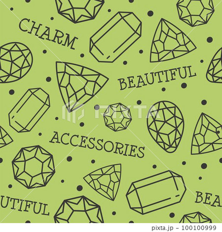 Beautiful jewelry and accessories, gemstones print Beautiful jewelry and accessories, gemstones print 100100999