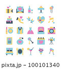 Wedding icon set. Marriage, romantic, couple, symbol vector illustrationWedding icon set. Marriage, romantic, couple, symbol vector illustration 100101340