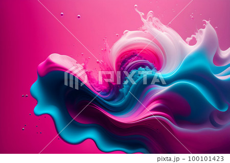 カラフルなインクアート カラフルなインクアート 100101423