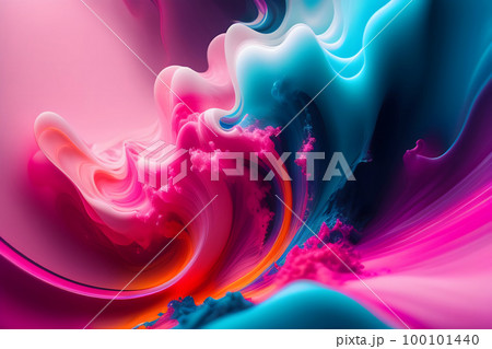 カラフルなインクアート カラフルなインクアート 100101440