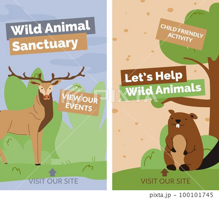 Wild animal sanctuary, child friendly activity 100101745