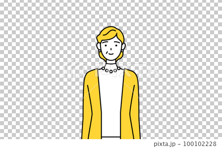 定年退職したシニア・中年女性 定年退職したシニア・中年女性 100102228