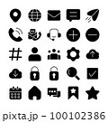User interface vector icons set 100102386