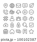 User interface vector icons set 100102387