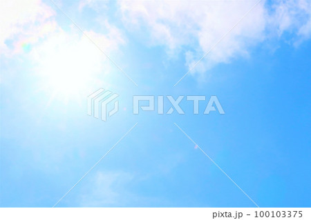 青空と白い雲 100103375