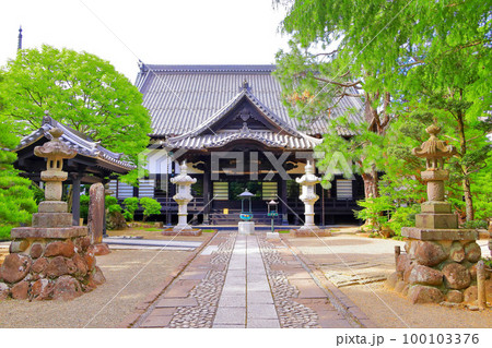 新緑の輪王寺本堂 100103376
