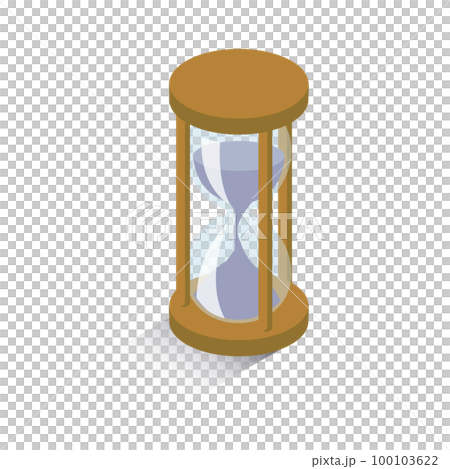 Isometric_Threedimensional 沙漏插圖 100103622