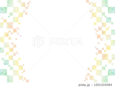 背景素材 水彩 水彩タッチ イエロー系 100104084