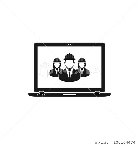 Online Engineering Servicing Help Icon. Flat...のイラスト素材 [100104474] - PIXTA