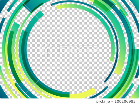 綠色圓框背景素材 100106983
