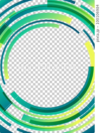 綠色圓框背景素材 100106984