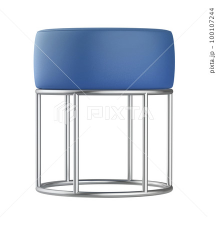 Blue leather stool Blue leather stool 100107244